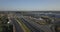 Aerial of Intercity highway Township near Domodedovo airport 4k 4096 x 2160