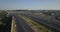 Aerial of Intercity highway Township near Domodedovo airport 4k 4096 x 2160