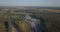 Aerial of Intercity highway Township near Domodedovo airport 4k 4096 x 2160