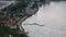 Aerial Island view of tropical Beach