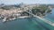 aerial istanbul bosphorus bridge