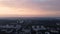 Aerial Kharkiv city morning sunrise sky cityscape