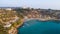 Aerial Konnos beach, Protaras, Cyprus