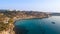 Aerial Konnos beach, Protaras, Cyprus