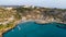 Aerial Konnos beach, Protaras, Cyprus