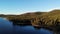 Aerial of Lake Davis, CA.