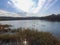 Aerial of Lake Redman in William Kain Park in Jacobus, Pennsylvania