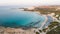 Aerial Landa beach, Ayia Napa, Cyprus
