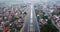 Aerial landscape of Becakayu toll road in Jakarta