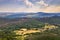 Aerial landscape Cevennes