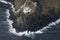 Aerial landscape from the Farol do Arnel lighthouse on the eastcoast of SÃ£o Miguel island near Nordeste village