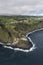 Aerial landscape from the Farol do Arnel lighthouse on the eastcoast of SÃ£o Miguel island near Nordeste village