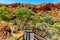 Aerial landscape of Kings Canyon