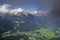 Aerial landscape of a little village in Berchtesgadener Land, Bavaria, Germany.