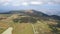 Aerial landscape near Cherni Vrah peak at Vitosha Mountain, Bulgaria