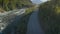 Aerial landscape of Osorno Volcano and Falls of Petrohue - Puerto Varas, Chile