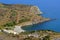 Aerial landscape over a Mediterranean cove