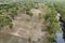 Aerial Landscape Over Rural Acreages