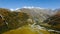 Aerial Landscape view of Caucasus mountains