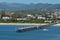 Aerial landscape view of Coffs Harbour Jetty NSW Australia