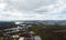 Aerial landscape view over Potsdam city in Germany