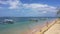 Aerial landscape view of Pantai Sanur Beach