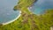 Aerial Landscape view from the top of Padar island in Komodo islands Flores Indonesia.