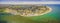 Aerial landscape of Werribee South coastline. o