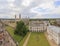 Aerial landscapes of the famous Cambridge University, King\'s Col