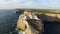 Aerial from the lighthouse Cabo Vicente in Sagres Portugal