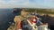 Aerial from the lighthouse Cabo Vicente in Sagres Portugal