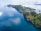 Aerial of Limestone Islands in Raja Ampat, Indonesia