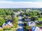 Aerial of Main Street Area in Shrewsbury, Pennsylvania