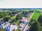 Aerial of Main Street Area in Shrewsbury, Pennsylvania