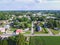 Aerial of Main Street Area in Shrewsbury, Pennsylvania