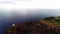 Aerial of Makapuu Lighthouse at dusk