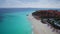 Aerial from Manchebo beach on Aruba island