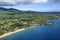 Aerial of Maui coastline.