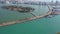 Aerial Miami Beach Macarthur Bridge