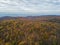 Aerial of Michaux State Forest in Pennsylvania During Fall in th