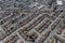 Aerial of Middle Class Homes in San Leandro near Oakland California