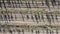 Aerial Modern Garden. aerial top view of an apple orchard planted using modern gardening techniques. Rows of young, well