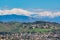 Aerial morning view of the Los Angeles city area