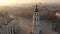 Aerial morning view of Vilnius Cathedral Square