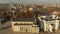 Aerial morning view of Vilnius Cathedral Square