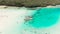 Aerial of Natural Pool, on Isle of Pines in New Caledonia. Ile des pins.