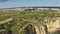 Aerial from natural rocks in Lagos Portugal