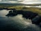 Aerial Newfoundland on the East coast of the Bonavista Peninsula at Cable John Cove
