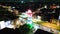 AERIAL: Night Hyper Lapse, Motion Time Lapse of Ludhiana beautiful city lights August 2023 ,