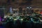 Aerial night shot Downtown Miami image